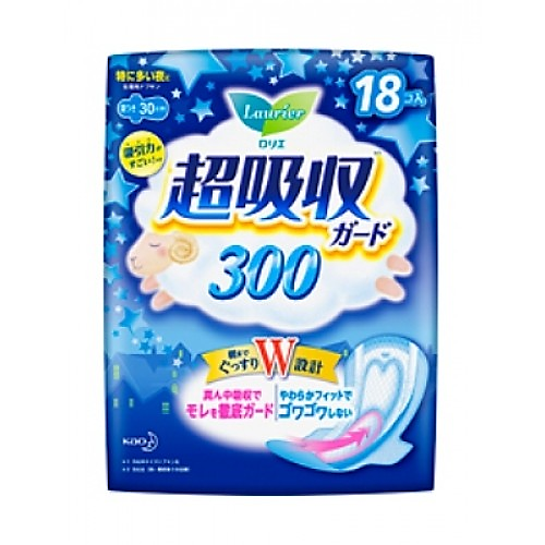 Гигиенические прокладки КАО Laurier ночные супервпитывающие, 18 шт