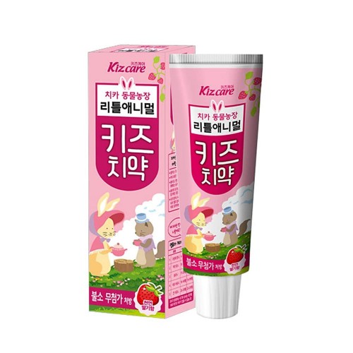Детская зубная паста с ярким вкусом клубники Kizcare Kids, 80 г