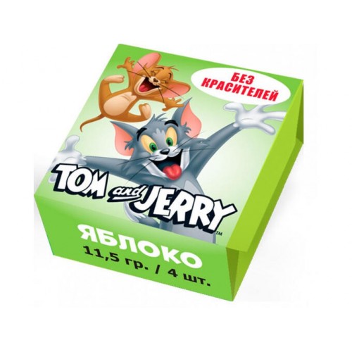 Жевательная конфета Tom and Jerry Яблоко, 11,5 г