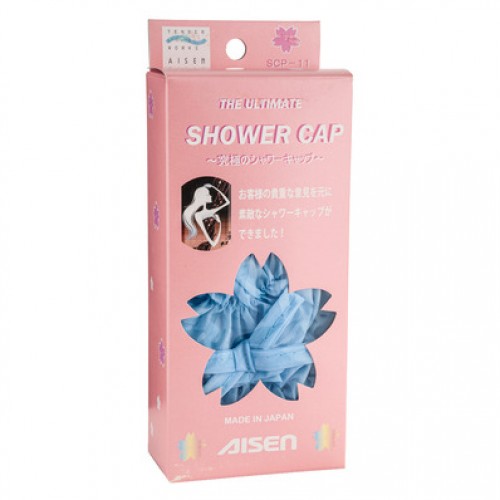 Шапочка для душа однотонная Aisen (голубой, розовый, изумрудный), 1 шт