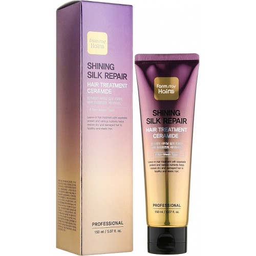 Маска для волос с керамидами FarmStay Shining Silk Repair Hair Treatment Ceramide, 150 мл