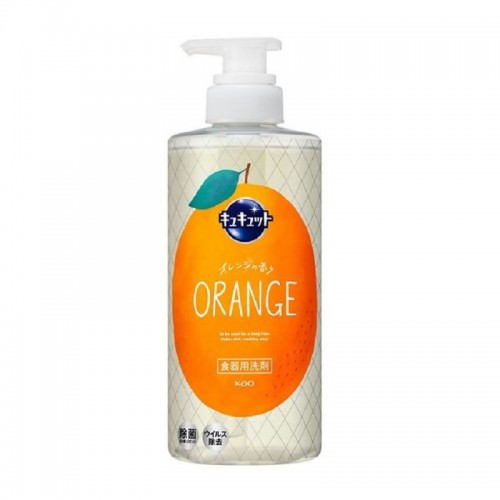 KAO Cucute Orange Средство для мытья посуды, овощей и фруктов, с ароматом апельсина, помпа 500мл