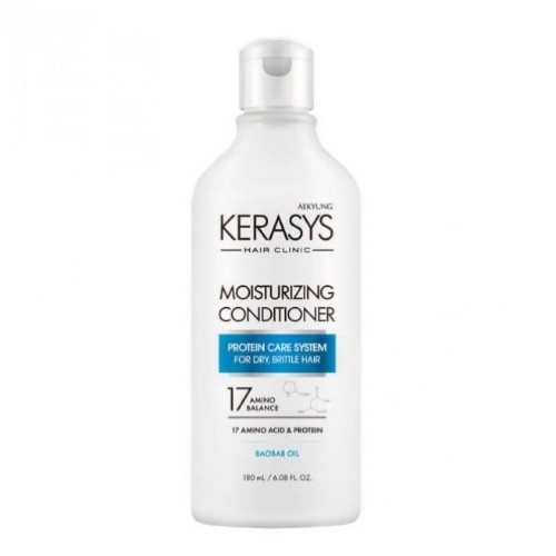 Kerasys Увлажняющий кондиционер для сухих и ломких волос - мгновенное увлажнение и восстановление структуры волос по всей длине, 180мл