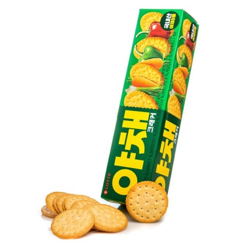 Крекер Lotte Фитнес с овощами, 83г Крекер Lotte Фитнес с овощами, 83г