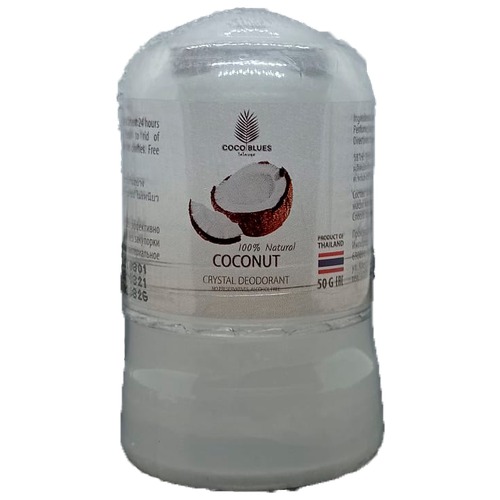Кристаллический дезодорант Coco Blues с ароматом кокоса, 50 гр