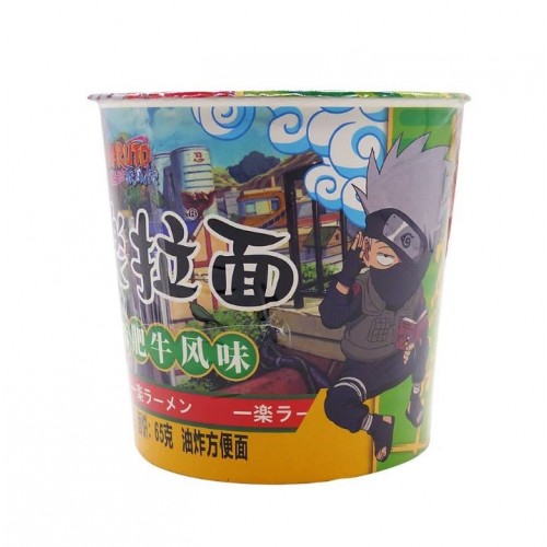 Лапша Наруто Ичираку с говядиной, перцем чили и адзуки, Naruto Yile, (больш стакан зелен.), 90г Лапша Наруто Ичираку с говядиной, перцем чили и адзуки, Naruto Yile, (больш стакан зелен.), 90г