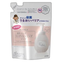 LION Мыло-пенка для рук "KireiKirei" (увлажняющий барьер + антибактериальное действие, аромат цветочного мыла) 400 мл, м/у