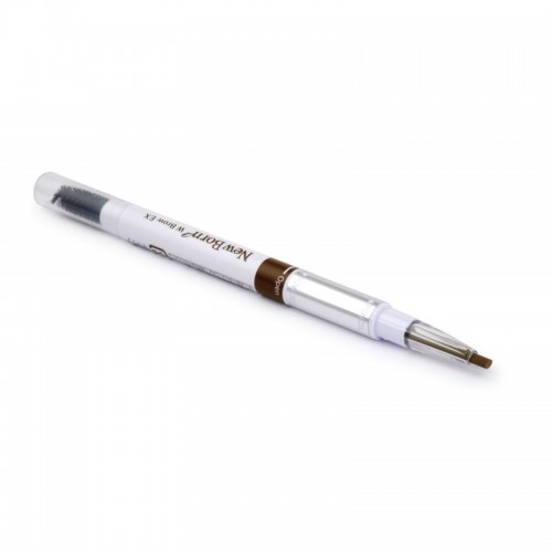 NEW BORN W BROW EX Подводка для бровей 3 в 1: карандаш + пудра + щеточка, тон B10, шоколадно-коричневый NEW BORN W BROW EX Подводка для бровей 3 в 1: карандаш + пудра + щеточка, тон B10, шоколадно-коричневый