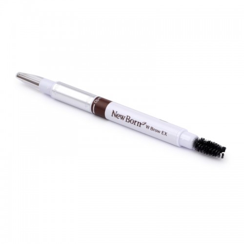 NEW BORN W BROW EX Подводка для бровей 3 в 1: карандаш + пудра + щеточка, тон B7, капучино NEW BORN W BROW EX Подводка для бровей 3 в 1: карандаш + пудра + щеточка, тон B7, капучино