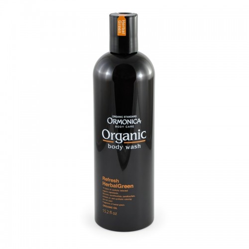 ORMONICA ORGANIC BODY WASH REFRESH Органическое жидкое мыло для тела освежающее (аромат зеленых трав), 450 мл