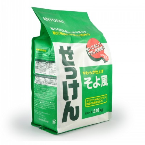 Порошковое мыло для стирки MIYOSHI'S SOAP на основе натуральных компонентов, с ароматом цветочного букета, 2.16 кг Порошковое мыло для стирки MIYOSHI'S SOAP на основе натуральных компонентов, с ароматом цветочного букета, 2.16 кг