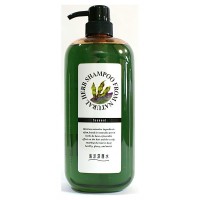 Шампунь для поврежденных волос NATURAL HERB SHAMPOO на основе натуральных растительных компонентов с экстрактом бурых водорослей, 1000 мл