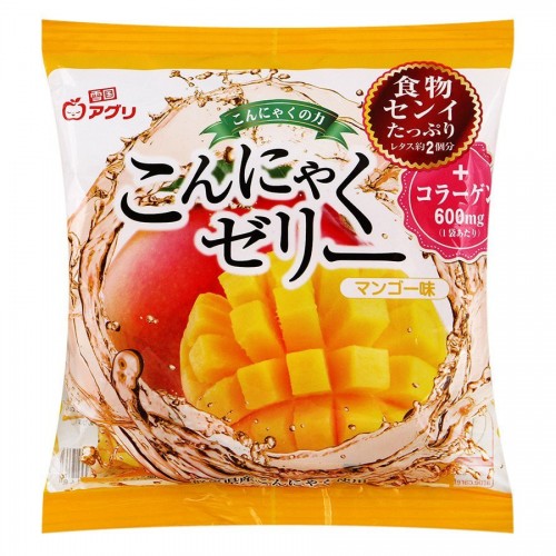 Десерт желе конняку с натуральным соком манго + коллаген Orihiro, 18*6 порций