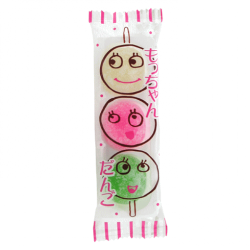 Разноцветные данго (моти) митараши с дыней, клубникой и личи Kyoushin Seika, 31 г