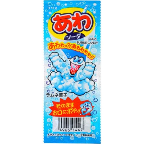 Леденцы Cori: Вкус Рамунэ Содовая (Bubble Candy Soda) – Взрывающиеся и пенящиеся во рту, 7,2 г