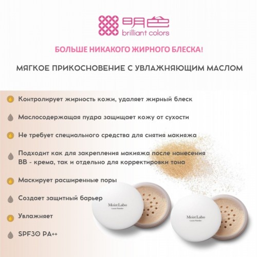 Пудра рассыпчатая минеральная MOISTO-LABO BB MINERAL FOUNDATION, тон 00 прозрачный Пудра рассыпчатая минеральная MOISTO-LABO BB MINERAL FOUNDATION, тон 00 прозрачный