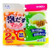 Губка для посуды Kikulon трехслойная, 2 шт Губка для посуды Kikulon трехслойная, 2 шт