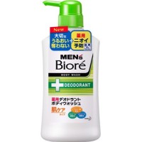 KAO Мужское пенящееся мыло для тела Men's Biore с противовоспалительным и дезодорирующим эффектом с цветочным свежим ароматом 440мл (диспенсер), Япония