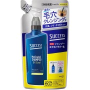 KAO Лечебный шампунь для мужчин Success Extra Cool против перхоти, шелушения и зуда с охлаждающим эффектом, с ментолом и эвкалиптом 320 мл (запасной блок), Япония KAO Лечебный шампунь для мужчин Success Extra Cool против перхоти, шелушения и зуда с охлаждающим эффектом, с ментолом и эвкалиптом 320 мл (запасной блок), Япония