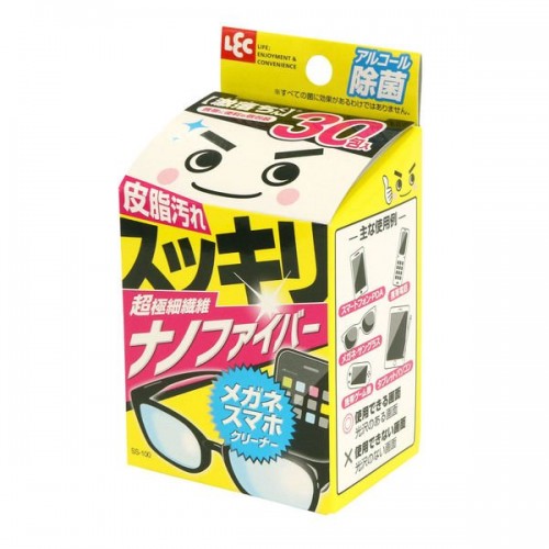 Влажные салфетки 'LEC' для очистки линз ОЧКОВ и экранов смартфонов (спиртосодержащие), 30 шт