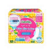 SANITA Soft&Fit Ultra Slim Ультратонкие гигиенические прокладки 24.5 см, 10 шт SANITA Soft&Fit Ultra Slim Ультратонкие гигиенические прокладки 24.5 см, 10 шт