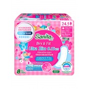 SANITA Dry&Fit Ultra Slim супервпитывающие ультратонкие гигиенические прокладки 24,5 см, 8 шт SANITA Dry&Fit Ultra Slim супервпитывающие ультратонкие гигиенические прокладки 24,5 см, 8 шт