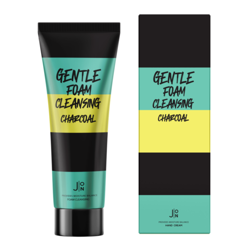J:ON Противовоспалительная пенка для умывания с углём Gentle Foam Cleansing Charcoal 100 мл, Южная Корея