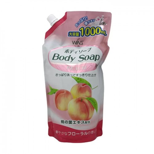 Гель для душа увлажняющий Wins Peach с экстрактом листьев персика, 1000 мл