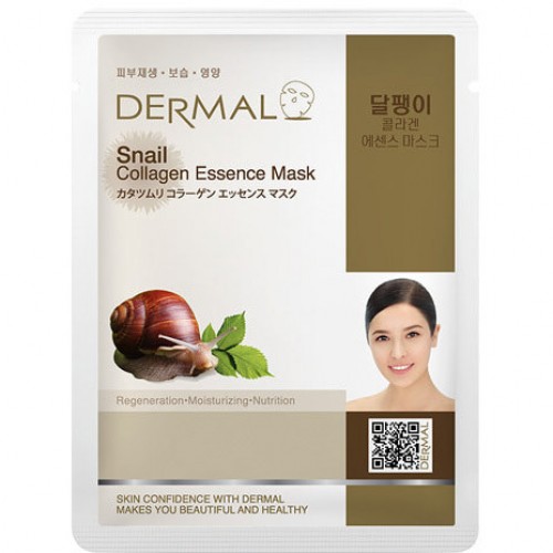 Косметическая маска с коллагеном Dermal Экстракт секреции улитки, 23 г