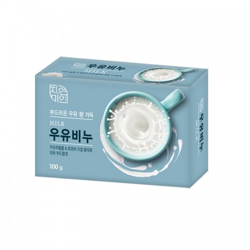 Смягчающее туалетное мыло Mukunghwa с молоком и маслом жожоба «Pure Milk Soap», 100 г