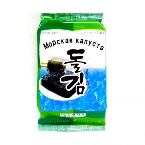 Хрустящая морская капуста обжаренная 'Дол Гим' Seasoned laver, 6,2 г