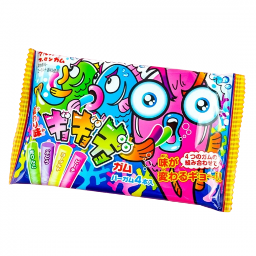 Жевательная резинка MARUKAWA с меняющимся вкусом (ГёГёГё) ассорти 4 вкуса, 30 г