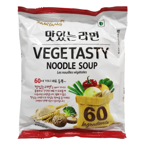 Лапша Самянг Овощная VEGETASTY NOODLE SOUP Samyang, пакет 115 г