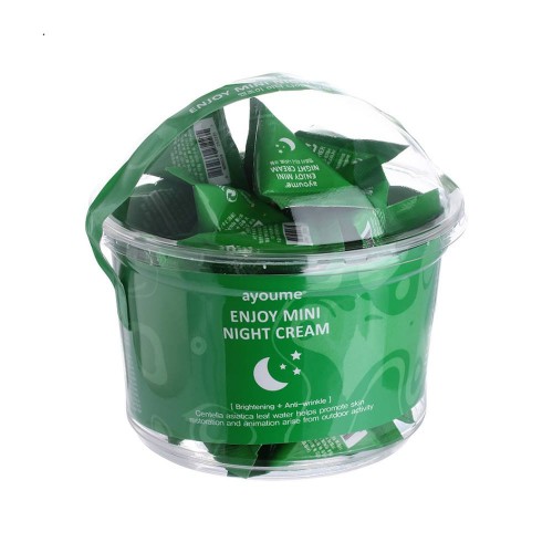 AYOUME ENJOY MINI Крем для лица ночной успокаивающий с центеллой мини Night Cream набор