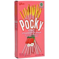 POCKY Gliko Покки мини бокс, земляника и клубника, 21г