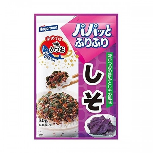 Приправа Хагоромо Фурикакэ для риса с ПЕРИЛЛОЙ/ШИСО (базилик и кунжут), пакет 26г