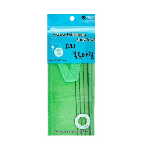 SB Viscose Мочалка для душа Viscose Exfoliating Body Towel 80х9см