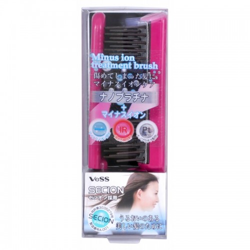 Secion Brush Щетка массажная для ухода за волосами с отрицательно заряженными ионами (складная)