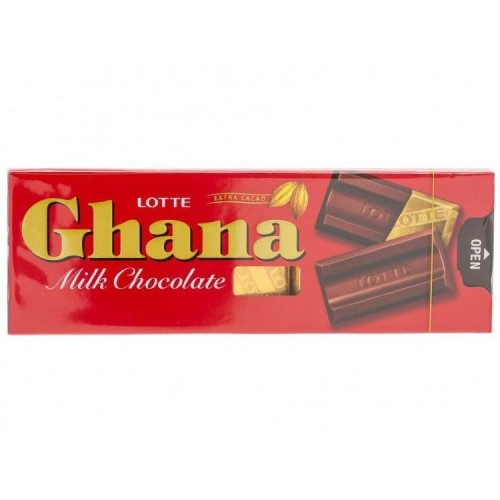 Шоколад Lotte ГАНА молочный 10шт, 40г