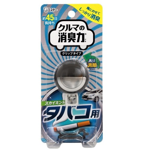 ST Освежитель воздуха для автомобильного кондиционера против запаха табака с ароматом мяты 1 шт. (3,2 мл.)