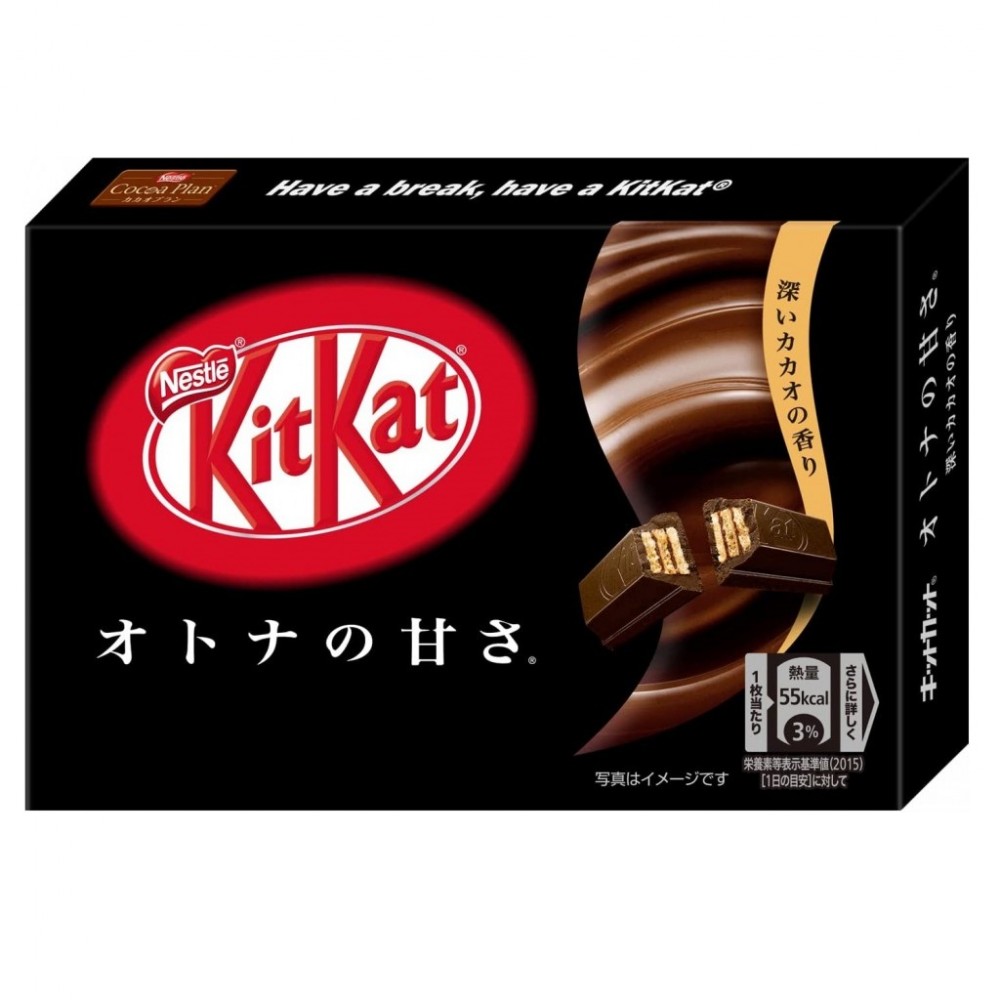 ЯПОНСКИЙ КИТ-КАТ ДАРК ТЕМНЫЙ ШОКОЛАД NESTLE JAPAN KITKAT (КВАДРАТНАЯ МИНИ  УПАКОВКА),3 ШТ, 34 Г