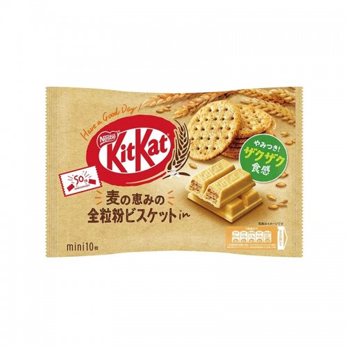 Японский кит-кат с цельнозерновым печеньем, 10 шт, 106,7 г