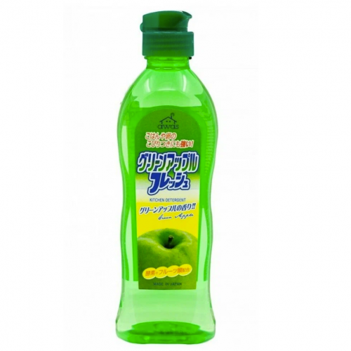 Жидкость 'Awa’s' для мытья посуды с ароматом зелёного яблока (концентрированная) 250 мл, дозатор